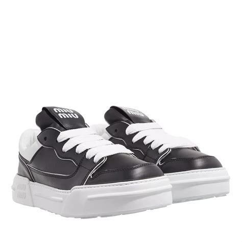 miu miu sneakers black and white|miu mi u shoes.